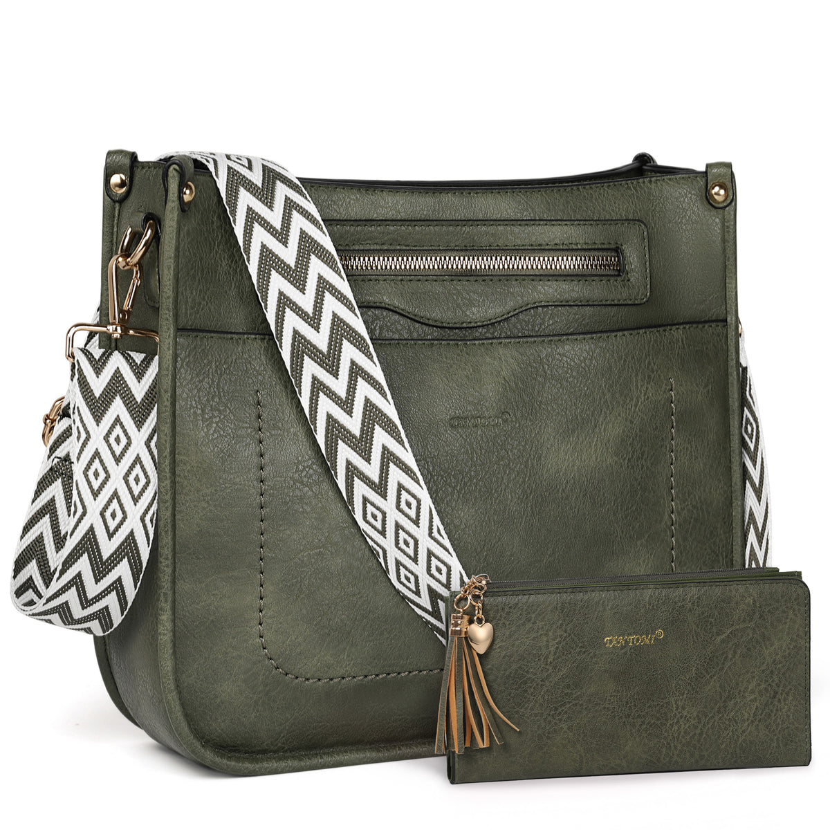 TANTOMI 2-teiliges Umhängetaschen-Set für Damen