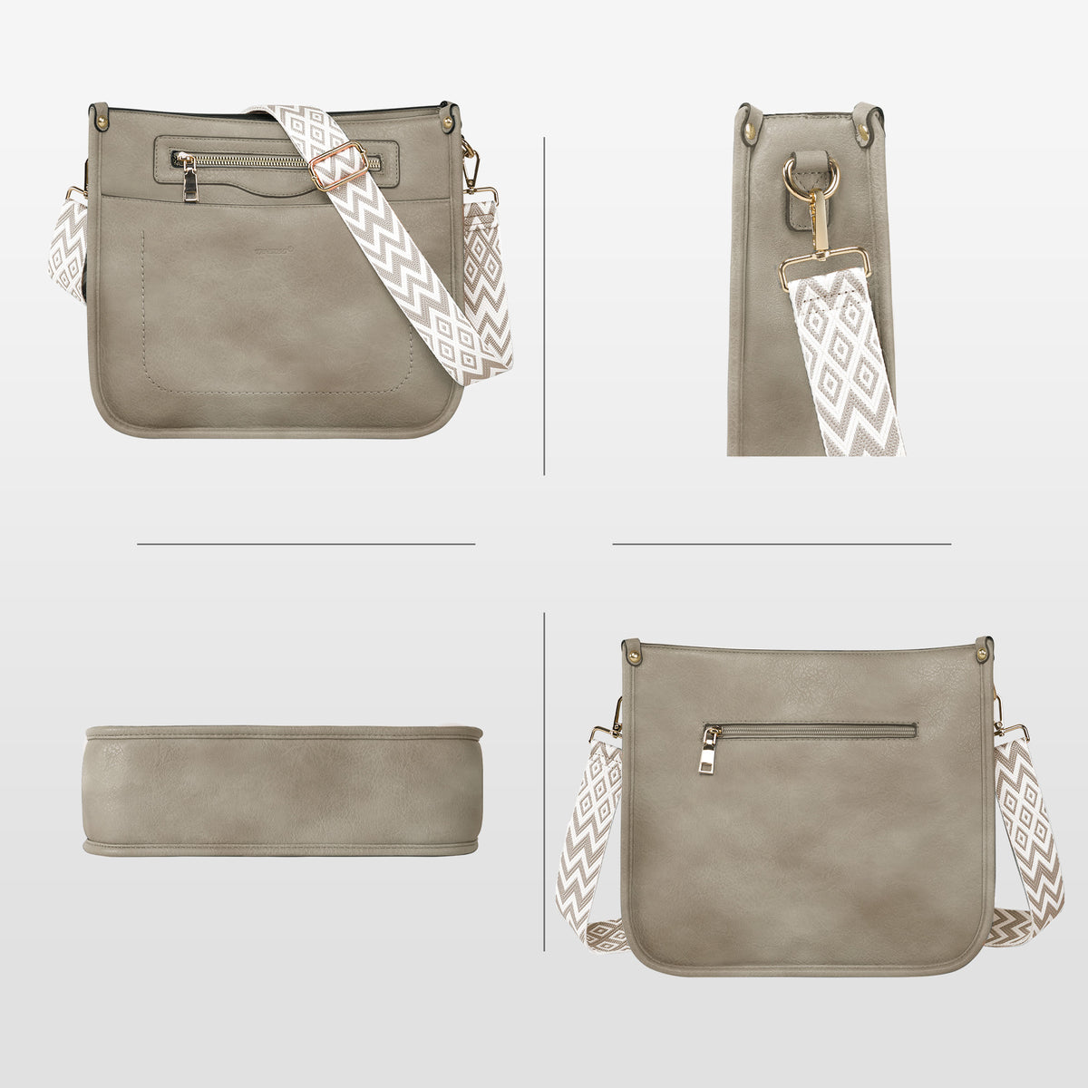 TANTOMI 2-teiliges Umhängetaschen-Set für Damen