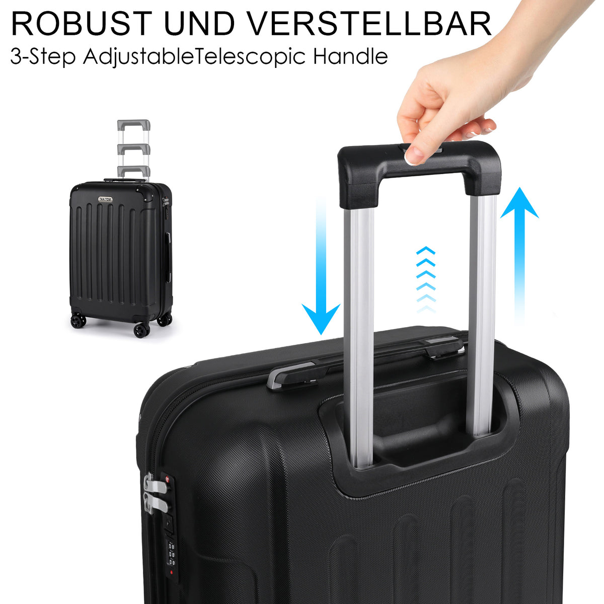 ABS-Hartschalenkoffer A269, einzeln in M/L/XL