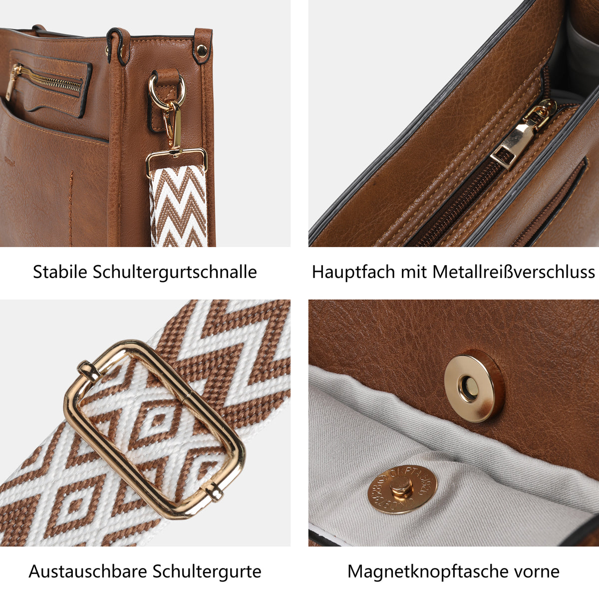TANTOMI 2-teiliges Umhängetaschen-Set für Damen