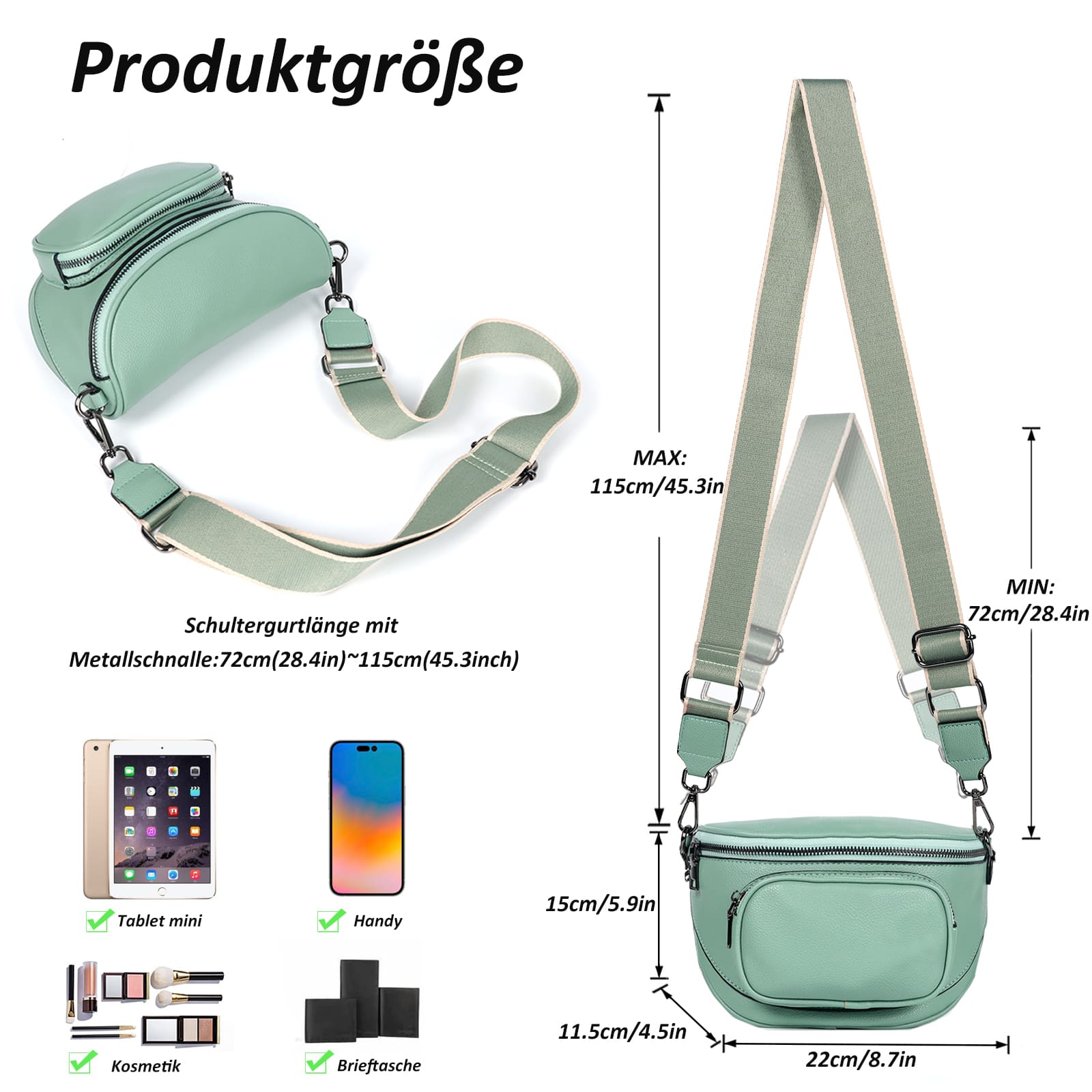 Schultertasche