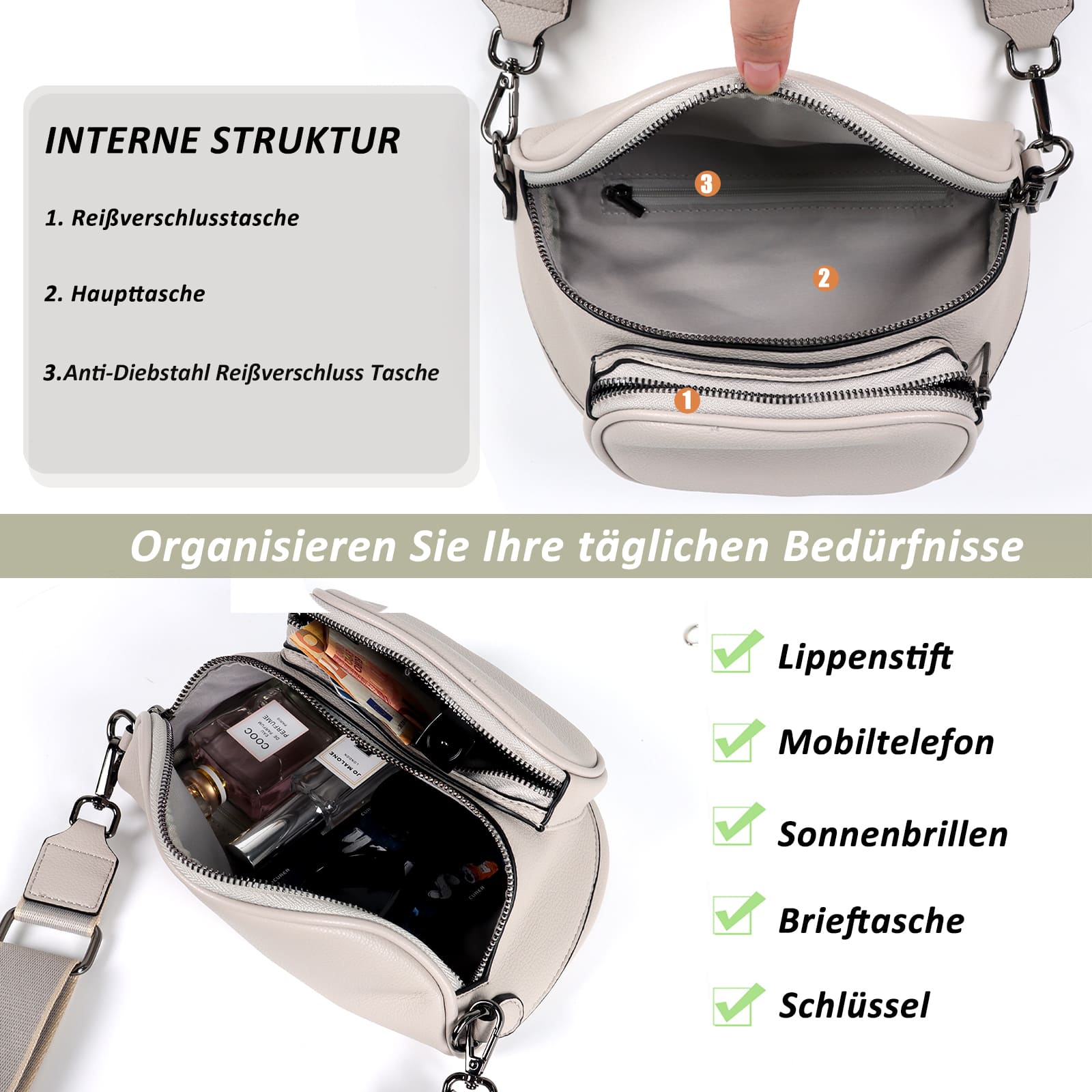 Schultertasche