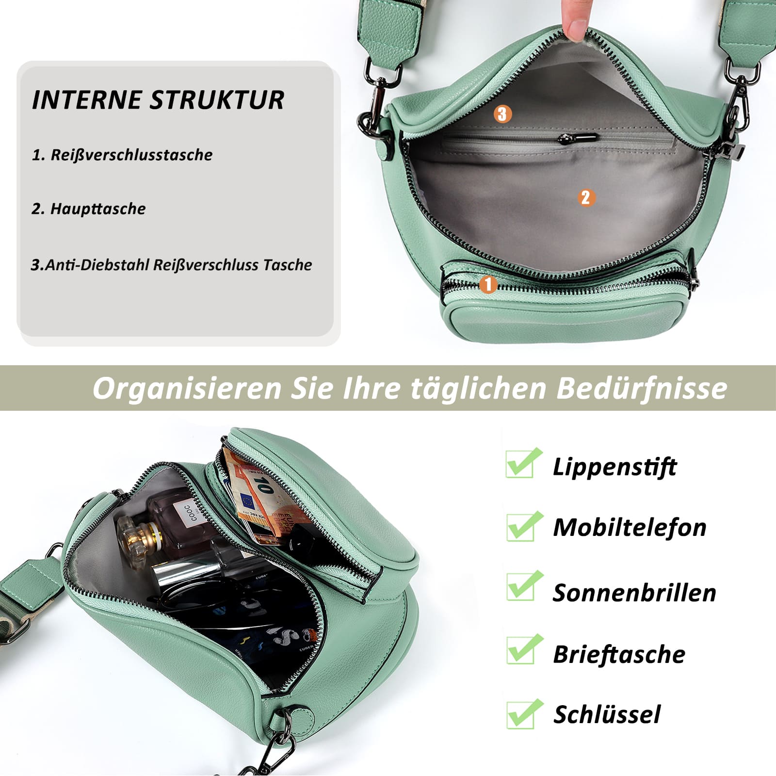 Schultertasche