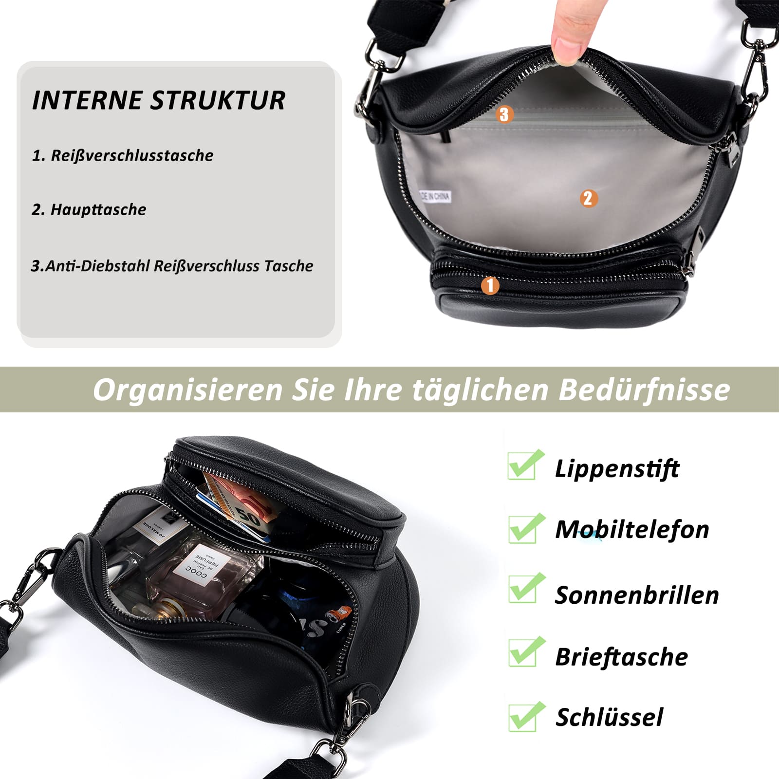 Schultertasche