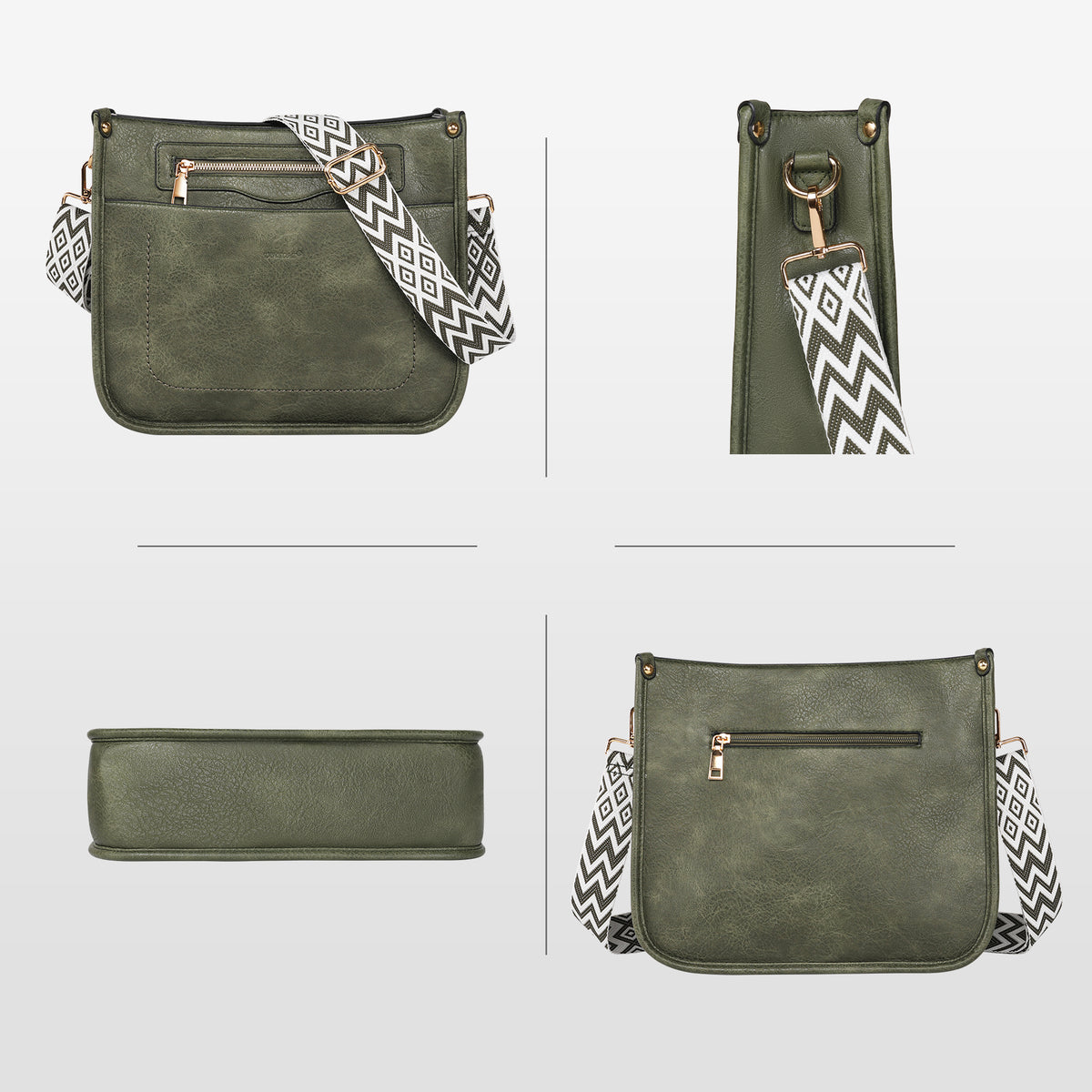 TANTOMI 2-teiliges Umhängetaschen-Set für Damen