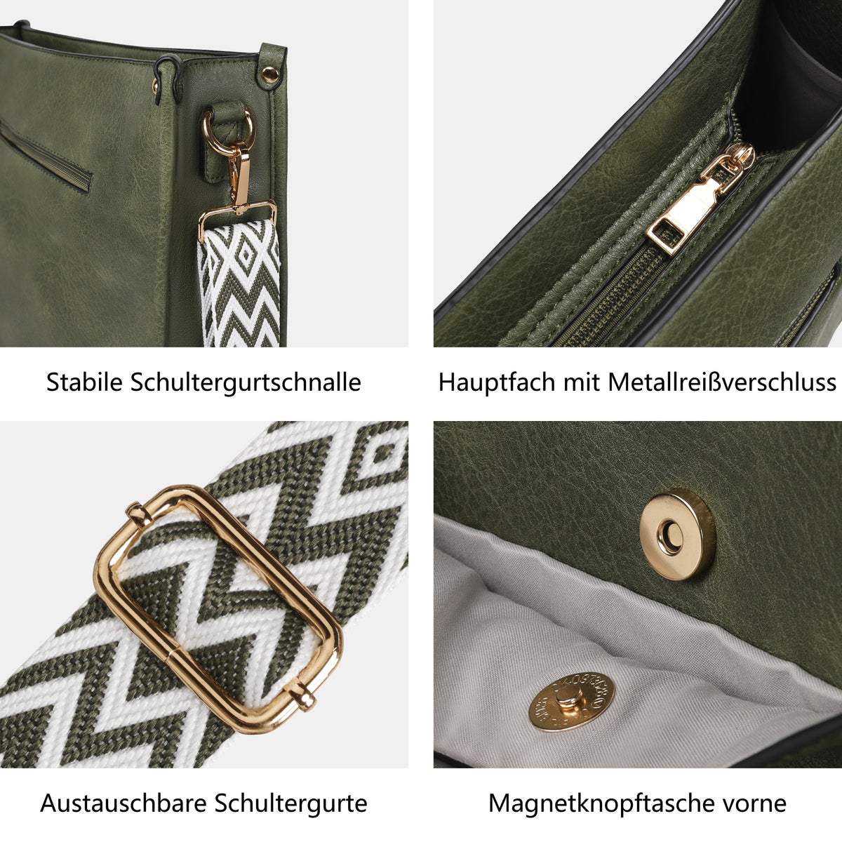 TANTOMI 2-teiliges Umhängetaschen-Set für Damen