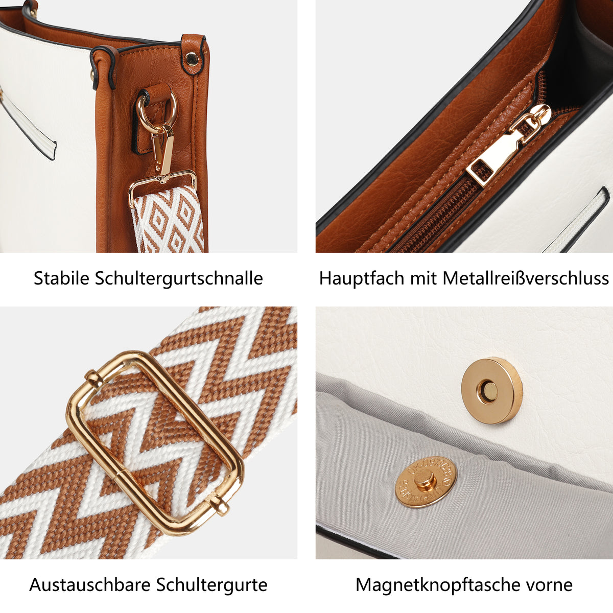 TANTOMI 2-teiliges Umhängetaschen-Set für Damen