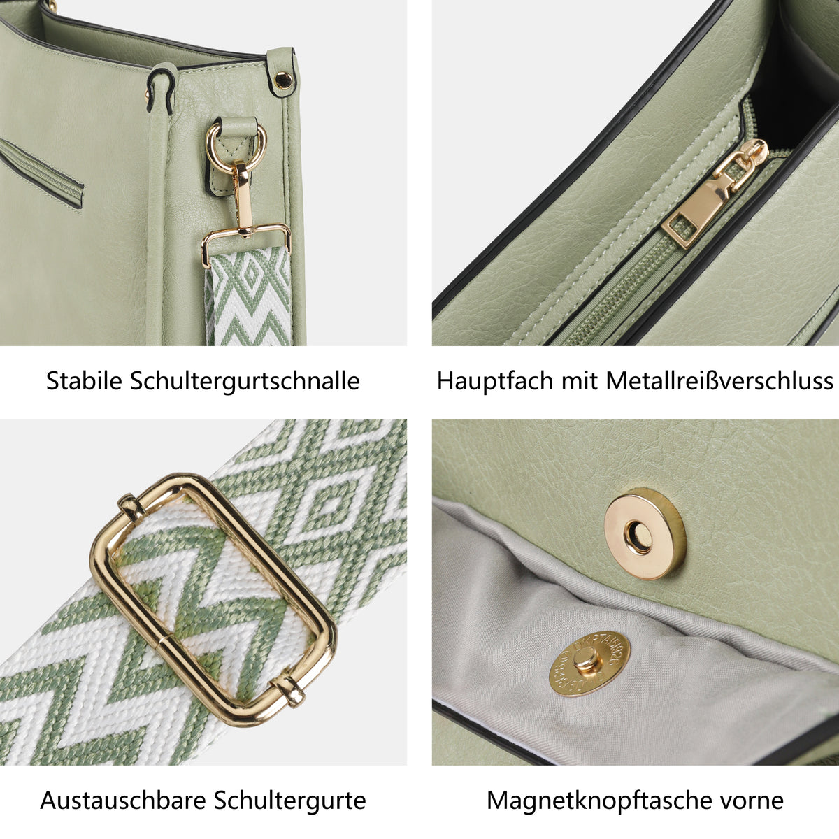 TANTOMI 2-teiliges Umhängetaschen-Set für Damen