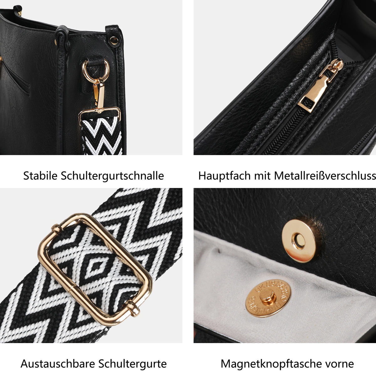 TANTOMI 2-teiliges Umhängetaschen-Set für Damen
